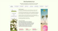 Desktop Screenshot of hochzeitstisch.at