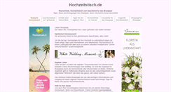 Desktop Screenshot of hochzeitstisch.de